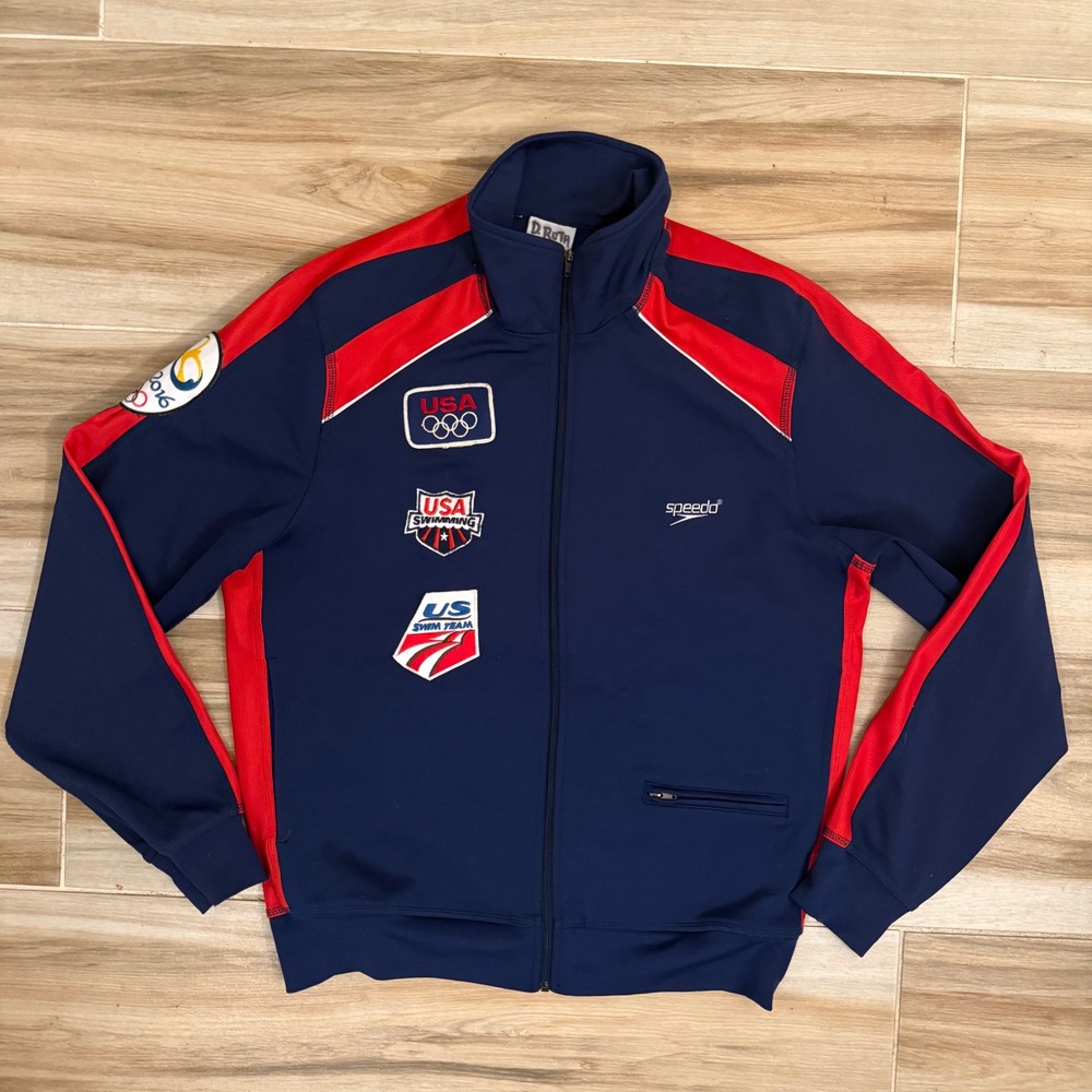 2016 Rio Olympics Team USA Swimming Speedo Track Jacket Team Issued Staff Small